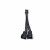Picture of MICRO CONNECTORS, Inc. 1 to 2 Sleeved PWM Fan Splitter Cable - Black