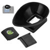 Picture of Camera Eyecup, Camera Viewfinder Eyecup Eyeshade 22mm Oval Level Cold Shoe Cover Set for Nikon D300 D200 D90 D80 D7000 D7100 D5200 D510