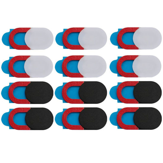 Picture of Hemobllo Laptop CameraCover Slide - 12 Pcs CameraCovers WebcamCover Slide Phone CameraCovers Computer CameraCovers Slide Camera Blocker Slide for Cell Phone, Laptop, PC, Tablet