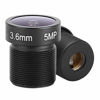 Picture of Professional 1/2.5 90 Degree Wide Angle 3.6mm f/2.0 5MP HD Single Board Prime Lens with Fixed Focal for CCTV Surveillance Camera Replacement
