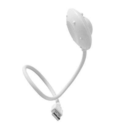 Picture of CAXUSD USB Table Lamp Multifunctional Desk Lamp 360° Flexible Lamp USB Book Light Computer Reading Lamp Portable Computer Light USB Night Light Laptop Lamp Child Notebook White Abs UFO
