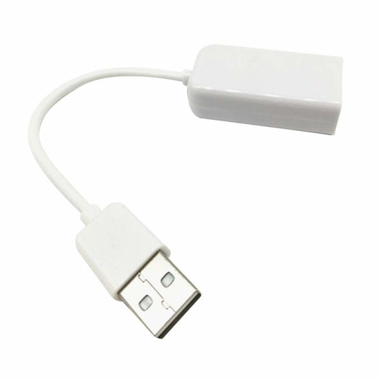 Picture of Hemobllo Headphone and Microphone Jacks USB Sound Card 7.1 Channel Sound Card Computer Headphone Sound Card Sound with Cable Line Sound for Notebook USB 2.0 Sound Card White Stereo Audio
