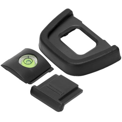 Picture of Camera Eyecup Eyepiece Replacement Camera Eyepiece Viewfinder Eyecup DK 23 Cold Shoe Cover Level Set for D7200 D750 D7100 D5100 D600 D300s D300 D90 D80