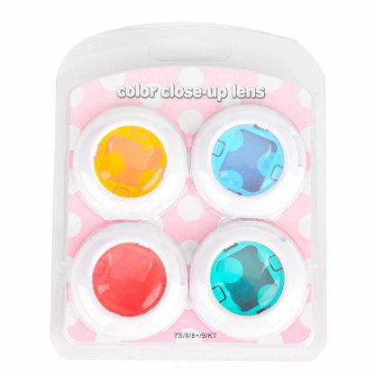 Picture of 4 Colors Instant Camera Flashlight Flash Filters Set Close-Up Color Special Effects Filter Set for Fujifilm Mini 7S/8/8+/9 (Pure)