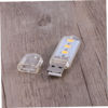 Picture of Hemoton Laptop Light 5pcs Small Night Light Laptop Camera Light Warm Light Reading Lamp Keychain Light Laptop Lamp Reading Book Light Reading Lights Laptop Lights Lamp for Reading USB
