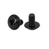 Picture of uxcell Computer PC Case PWM3 x 5mm Phillips Washer Motherboard Screw Black 100pcs