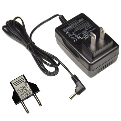 Picture of HQRP Wall AC Power Adapter Compatible with Canon ZR60 ZR65MC ZR70MC ZR80 ZR85 ZR90 Camcorder - (incl. USA Plug & Euro Adapter)