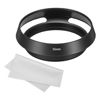 Picture of PATIKIL 55mm Lens Hood, Standard Vented Matte Surface Anti-Reflective Inside Hood with Cleaning Cloth for Camera Lens, Black for Nikon, for Fujifilm, for Pentax, for Leica