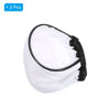 Picture of PATIKIL Flash Bounce Diffuser Cap, 2Pcs Cloth Universal Mini Soft Elastic Mouth Cap Cover for Flashlight Photography Camera Speed Light, White