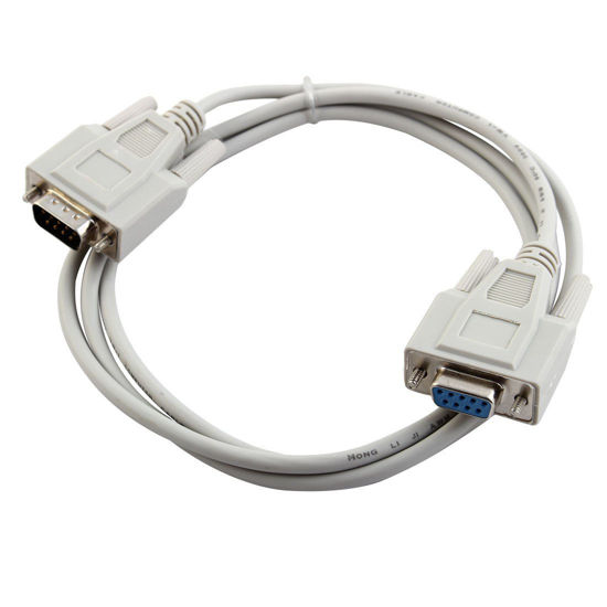 Picture of uxcell® 1.5 Meters DB9 9 Pin Female to Male F/M Converter Extension Cable for Computer PC