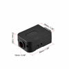 Picture of uxcell D-sub DB9 Breakout Board Connector with Case 9 Pin 2 Row Male RS232 Serial Port Solderless Terminal Block Adapter with Thumb Screws