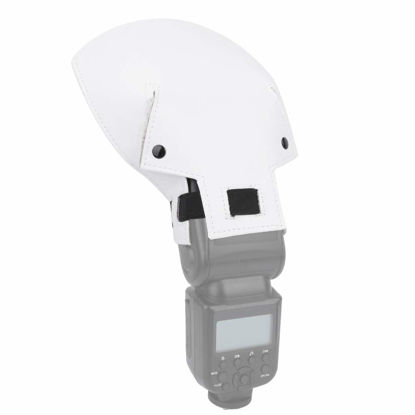 Picture of ciciglow Flash Diffuser Reflector Kit, Bend Bounce Flash Reflector, Portable Camera Flash Diffuser Reflector Speedlite Softbox for Most SLR Cameras