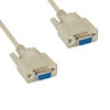 Picture of KENTEK 6 Feet FT DB9 Null Modem Female to Female Serial Cable Cord 28 AWG RS-232 Crossover 9 Pin F/F Molded D-Sub Port for DTE PC Mac Linux Data Transmission Communication