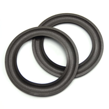 Picture of Fielect 5.5inch/142mm Speaker Foam Edge Surround Rings Replacement Part for Speaker Repair or DIY 2pcs
