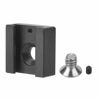 Picture of DAUERHAFT Cold Shoe Mount Adapter Bracket,Aluminium Alloy Flash Hot Shoe Adapter Mount,Cold Shoe Mount Adapter,with 1/4In Screw,1/4In Thread Hole,for Camera Tripod Photo Studio Kit
