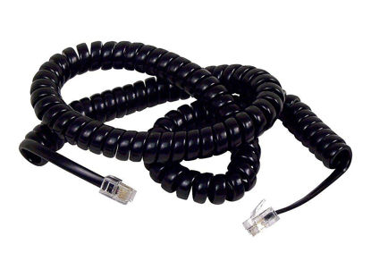 Picture of Belkin F8V101-12-BK 12' Coiled Telephone Handset Cord - Black