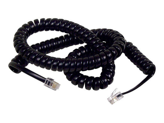 Picture of Belkin F8V101-12-BK 12' Coiled Telephone Handset Cord - Black