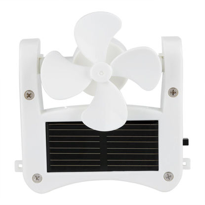Picture of Yosoo Portable SolarFan, Solar PowerHat Clip on Mini Fan Pocket Clips Solar Hat Sport Fan USB Hanging Cooler for Indoor Ourdoor