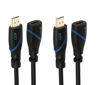 Picture of 3 FT (0.9 M) High Speed HDMI Cable Male to Female with Ethernet Black (3 Feet/0.9 Meters) Supports 4K 30Hz, 3D, 1080p and Audio Return CNE522166 (2 Pack)