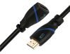 Picture of 3 FT (0.9 M) High Speed HDMI Cable Male to Female with Ethernet Black (3 Feet/0.9 Meters) Supports 4K 30Hz, 3D, 1080p and Audio Return CNE522166 (2 Pack)