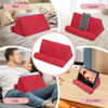 Picture of Cyrank Tablet Stand, Tablet Pillow Holder Tablet Pillow Soft Pad Dock for Lap, Bed and Desk Tablet Cushion Stand Angled Viewing Tablet Pillow Holder Stand