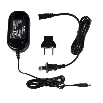 Picture of HQRP AC Power Adapter/Charger Compatible with Canon VIXIA HF R100, VIXIA HF R11, ZR800, ZR830, Legria HF-R16 HF-R17 HF-R18 HF-R106 Camcorder Plus Euro Plug Adapter