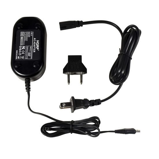 Picture of HQRP AC Power Adapter/Charger Compatible with Canon VIXIA HF R100, VIXIA HF R11, ZR800, ZR830, Legria HF-R16 HF-R17 HF-R18 HF-R106 Camcorder Plus Euro Plug Adapter
