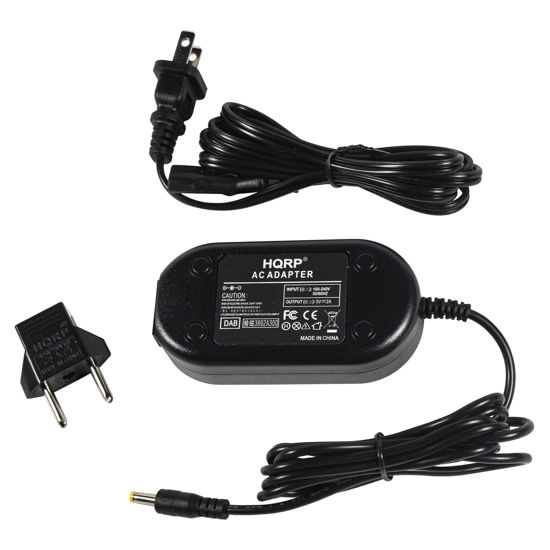 Picture of HQRP AC Power Adapter/Charger Replacement Compatible with Panasonic VSK0426 VSK0617 VSK0621 VSK0625 VSK0646 VSK0668 VSK0688 VSK0695 VSK0710 VSK0784 Camcorder with USA Cord + HQRP Euro Plug Adapter