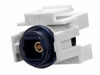 Picture of Monoprice 108729 Keystone Jack TOSLINK Female to Female Coupler Adapter, White, 1-Pack