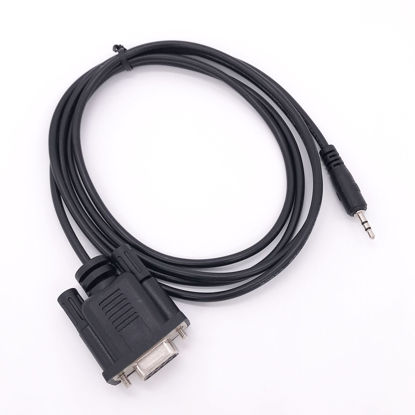 Picture of RS232 DB9 Female to Stereo 2.5mm Plug Cable for gluco Meter Radio Programming Cable (DB9#2)