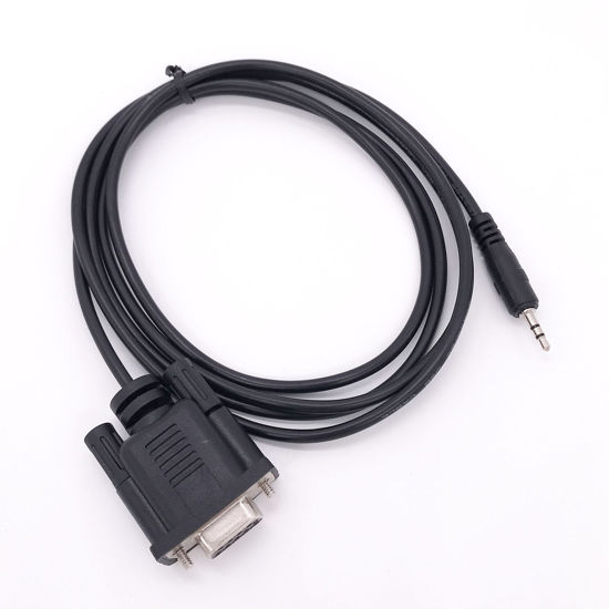 Picture of RS232 DB9 Female to Stereo 2.5mm Plug Cable for gluco Meter Radio Programming Cable (DB9#2)