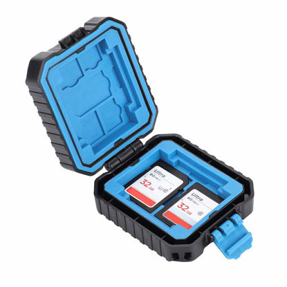 Picture of Sanpyl Memory Card Storage Box, Memory Card Protective Carry Case, Travel Holder Cards Containers for TF Cards