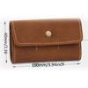 Picture of Memory Card Wallet - SD Card Storage - Slim and Foldable with Transparent Slots，Euro-American Style，Memory Card Carrying Case in Leather，Can Carry Up6 SD Cards (Brown)