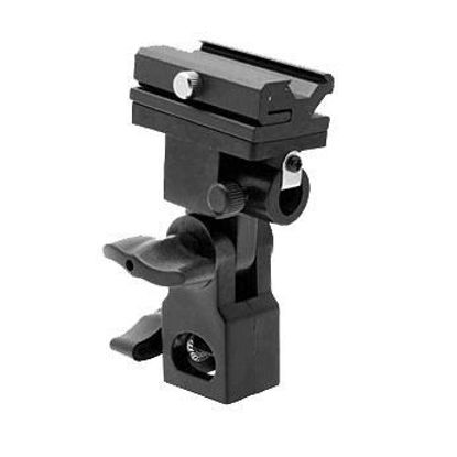 Picture of ePhoto Off Camera Flash Swivel Flash Bracket Umbrella Holder Studio Tilting Bracket for Nikon Canon E430 E580 SB600 SB800 SB900 by Ephoto INC bracketB