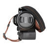 Picture of Foto&Tech Padded Neck Shoulder Strap with Brown Grosgrain Ties Compatible with Fujifilm Samsung Sony Olympus Panasonic Canon Nikon Pentax Compact Cameras Point and Shoots Cameras