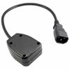 Picture of Tekit PDU/UPS Power Extension Cable 30cm/1ft,Quality UPS Power Cable IEC320 C14 Male Plug to UK 13A Female Socket BS1363 (1ft/30cm)