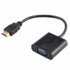 Picture of Toptekits HD 1080P HDMI Male to VGA D-SUB 15 pins Female Video Converter Adapter Cable Chipset PC DVD HDTV PS3 Projector Black