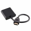 Picture of Toptekits HD 1080P HDMI Male to VGA D-SUB 15 pins Female Video Converter Adapter Cable Chipset PC DVD HDTV PS3 Projector Black