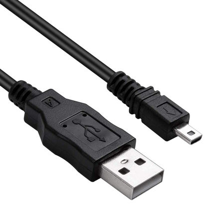 Picture of CB-USB7 USB Cable Replacement 8Pin Camera Transfer Data Sync Charging Cord Compatible with Olympus Digital Camera FE-20 FE45 FE 46 FE47 FE-220 FE230 FE-235 FE240 and More (3.3ft/No Magnetic Ring)