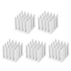 Picture of uxcell 15x15x15mm Aluminum Heatsink Radiator for MOS IC Chip Silver Tone 5 Pcs