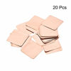 Picture of uxcell Flat IC Chipset Thermal Copper Heatsink for CPU GPU 15 x 15 x 0.1mm 20pcs