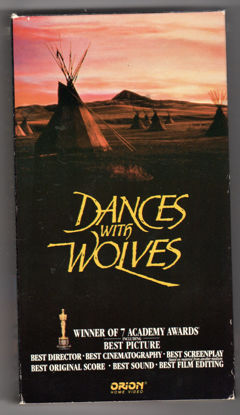 Picture of Dances With Wolves VHS Orion Home Video 8768 Hi-Fi Stereo