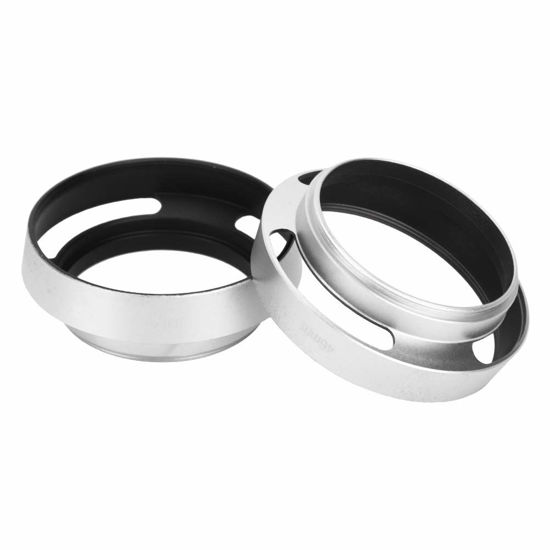 Picture of Aluminium Alloy Hollow Out Lens Hood 46 mm Silver for Leica Camera Photography Accessories