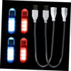 Picture of HOMSFOU 1 Set USB Night Light Atmosphere Lights USB Laptop Keyboard Light Laptop Lamp Keyboard Lamp Portable Reading Light Flexible Mini USB Light USB Laptop Light Bedside Light Red PVC