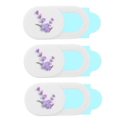 Picture of UKCOCO 3pcs Camera Privacy Cover Laptop Camera Covers Camera Cover for Laptop Webcam Cover Slide Webcam Privacy Blocker Phone Camera Cover Computer Webcam Cover Lens Cell Phone White Abs