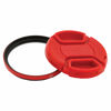Picture of Deco Gear 49mm UV Filter and Snap-on Protective Cap - Red Color Combination to Give Your Camera A Custom Look