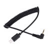 Picture of 3.5mm 2.5mm Shutter Release Cable Cord, Stretchable Spiral Coiled Cord for A7Iii Cameras with RM VPR1 Connection, Compatible for RX1 RX10 RX100 A7S A7R A7 A7II A7III A9 A58