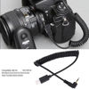 Picture of 3.5mm 2.5mm Shutter Release Cable Cord, Stretchable Spiral Coiled Cord for A7Iii Cameras with RM VPR1 Connection, Compatible for RX1 RX10 RX100 A7S A7R A7 A7II A7III A9 A58