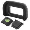 Picture of Sanpyl Camera Eyepiece Eyecup Set, EP‑17 Viewfinder Eye Cup Eyepiece Eyecup with Cold Shoe Cover and Level, for for, A6600, A6500, A6400 Cameras