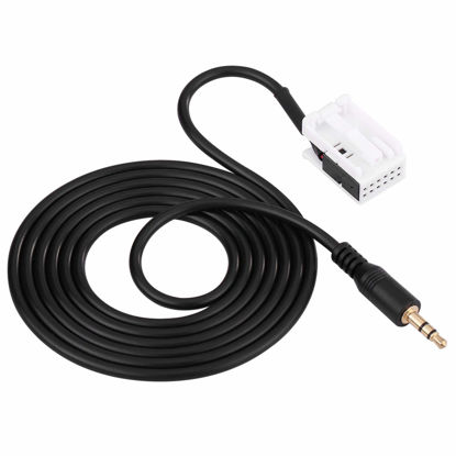 Picture of W203 C Class Input Harness - AUX Cable for Car, 3.5mm Male for Audio AUX Input Adapter Cord for Mercedes Benz W203 C Class
